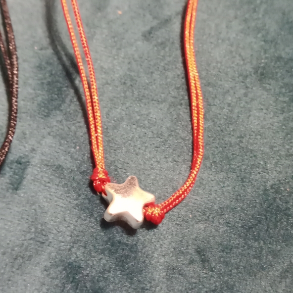 Set of 3 Back To School Bracelets Black, Red and Pale Blue / White - Picture 4 of 5